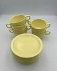 Vintage 17 Piece Melmac Yellow Cup & Sauce Set — photo 1
