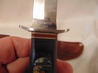 NOS Bushmaster #702 Deer Scene Fixed Blade Hunting Knife with Leather Sheath — photo 3