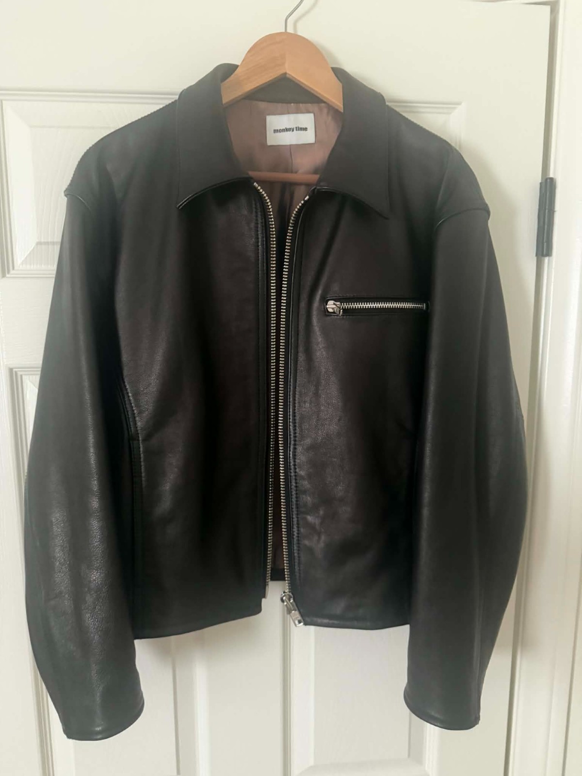Monkey Time Cowhide Leather Jacket - Small - image 3
