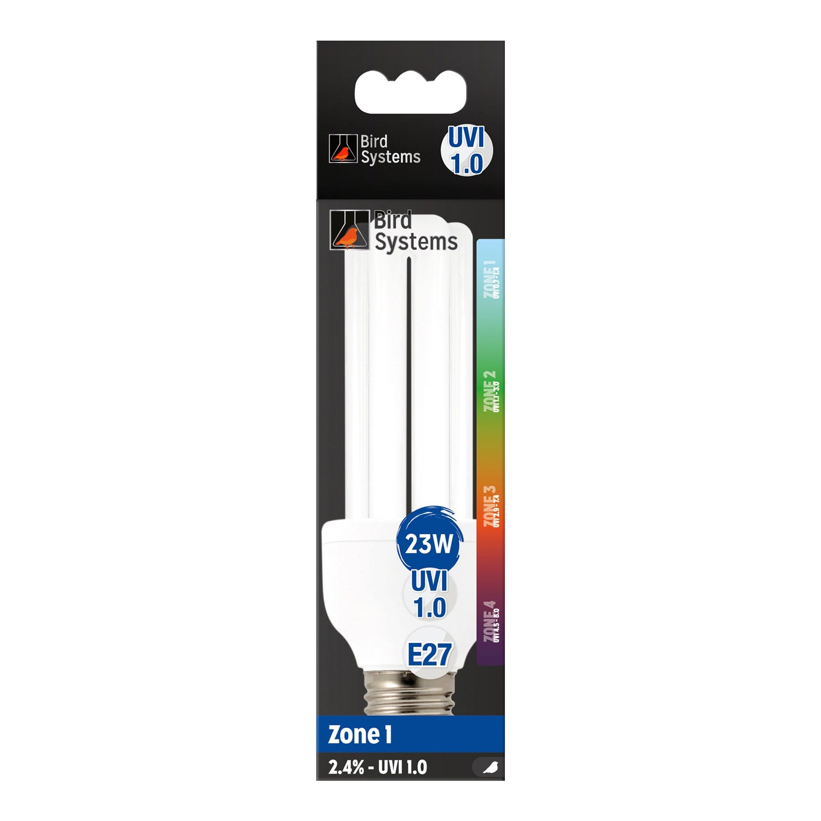 Bird Systems Bird Lamp Pro, E27 lampada compatta 2,4% UVB, 23 W - luce lampada uccello