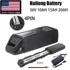 36V 10Ah 15Ah 20AH Hailong Ebike Battery for 100-1500W Electric Bike Bicycle BMS