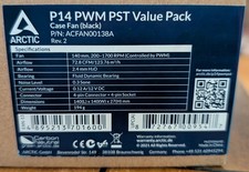 5-Arctic P14 PST PWM 140mm 200-1700 rpm 4-Pin Case Fans Black ACFAN00138A