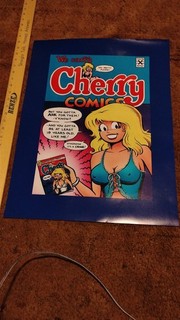 CHERRY POPTART 1992 ORIG PROMO POSTER 18X24 LARRY WELZ SUPER RARE!
