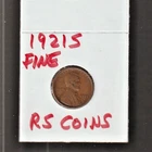 1921S   FINE   LINCOLN  CENT     FINE   1921S    /   RS COINS #34G  FREE SHIP !