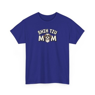 Shih Tzu Mom Graphic Tee - Cute Dog Mother Gift for Small Breed Lovers