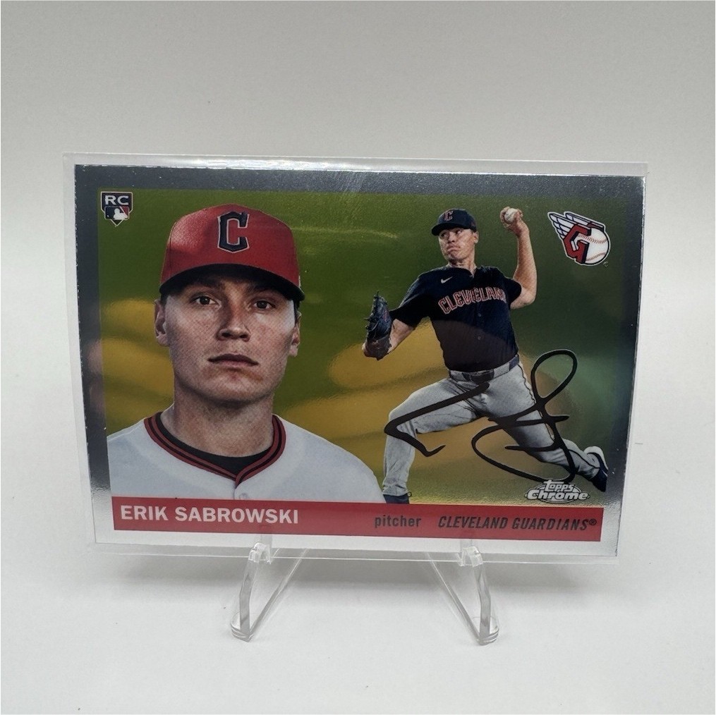 Topps 2025 Chrome Erik Sabrowski RC Auto Rookie Autographs #RA-ESA Guardians