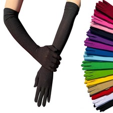 Long Dress Gloves Stretch Party Performance Elbow Length 45cm Women's Glove