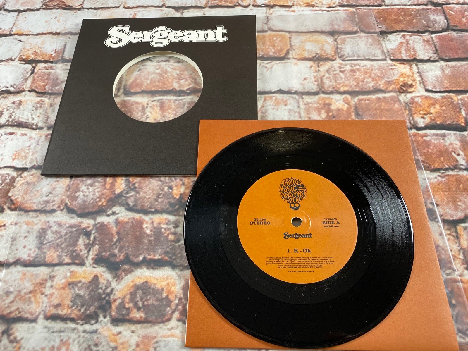 Sergeant K - Ok 7"" Vinyl Records Unplayed