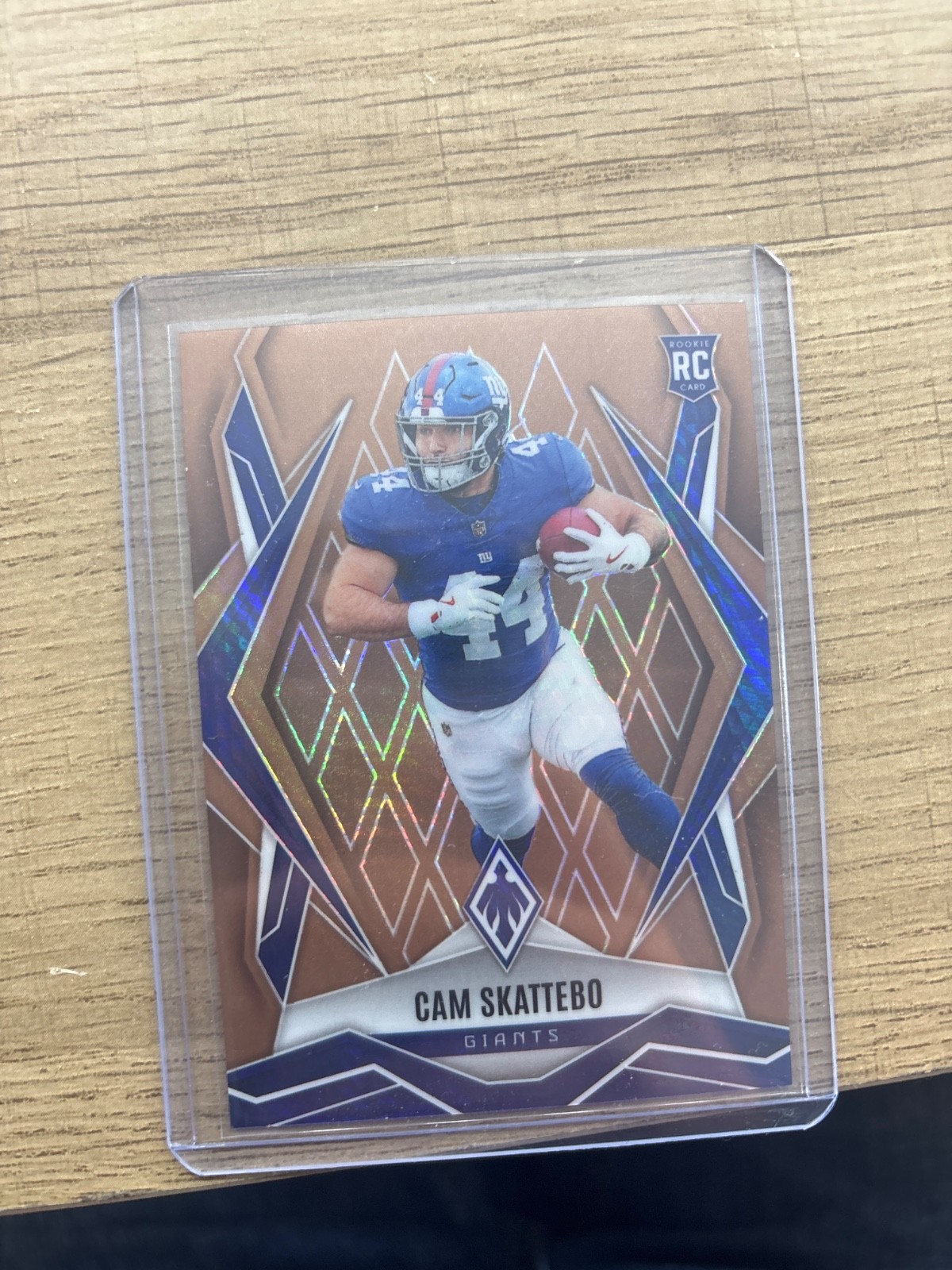 2025 Panini Phoenix - Rookies Cam Skattebo #168 Bronze Hyper 39/50 (RC)