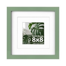 8x8 Picture Frame Made of Solid Wood with Plexiglass, Display Pictures 4x4/6x...