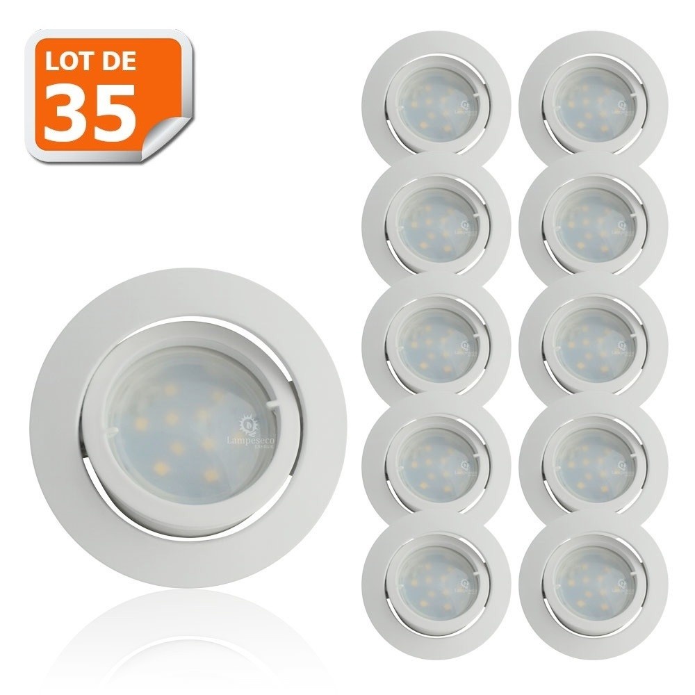 Spot LED encastrable blanc orientable pour remplacer les anciens halogènes énergivores