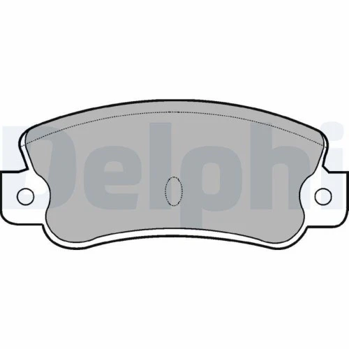 1x Kit de plaquettes de frein, frein à disque DELPHI LP523 convient pour FIAT - Photo 1/1