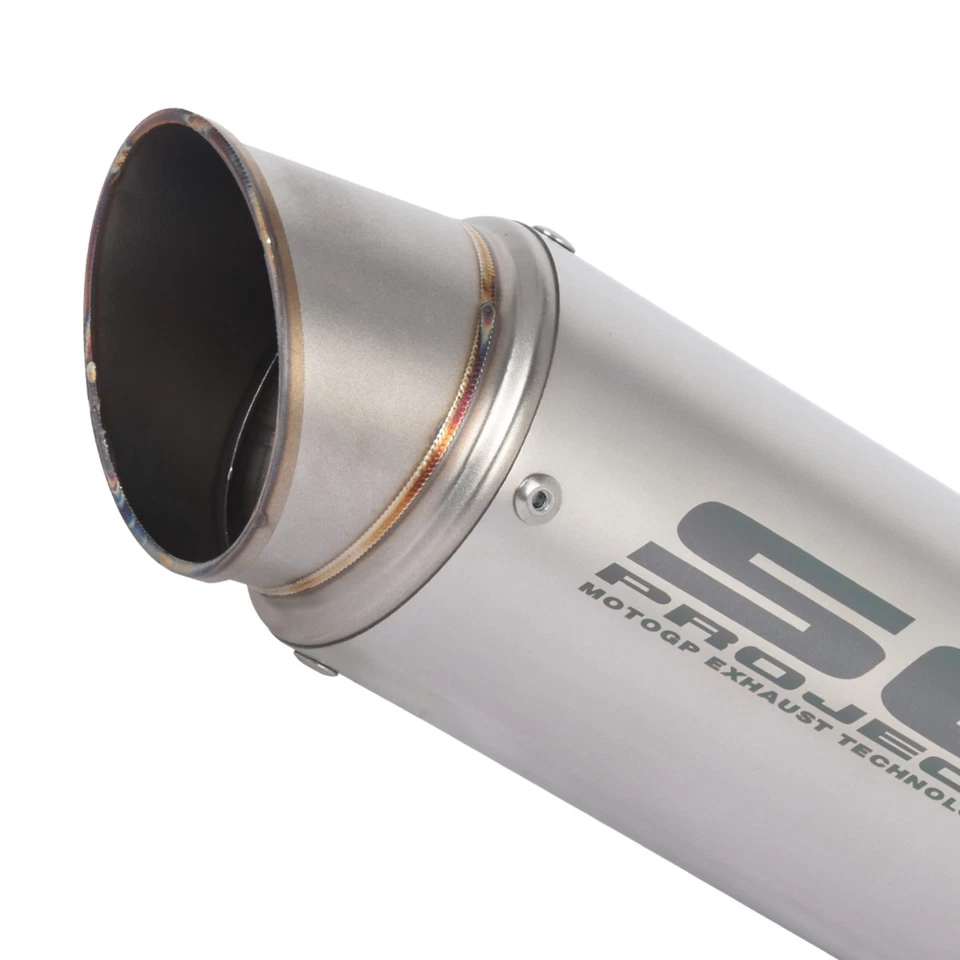 Sistema silenciador tubo medio escape deslizable para Ducati Monster 796 696 695 795 1100 Foto 3 de 4