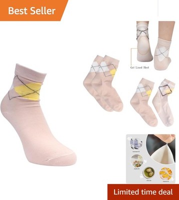 Soothe and Revive Dry Feet: Silicone Gel Spa Socks - 1 Pair, 6.69x3.94 Inches