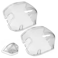 Rear Cover for Automatic Microchip Cat Pet Feeder - Prevents 2 Pack Transparent