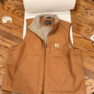 Carhartt Loose Fit Sherpa-Lined Canvas Vest Model 104277-M