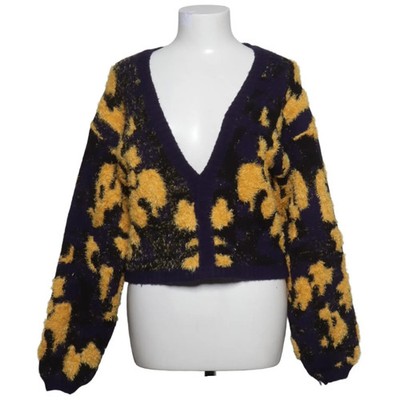 Lost Ink, Strickjacke, Damen, Größe: 34, Blau/Gelb/Schwarz/Mehrfarbig #zfG