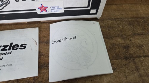 Vintage Uncles Puzzles Sweetheart Metal Disentanglement Moderate Difficulty NOS - Picture 6 of 10