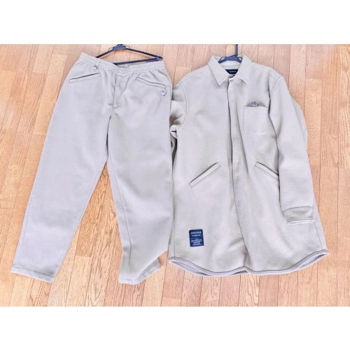 UNDERCOVER GU cappotto camicia pile sottocoperta XL pantaloni L set up