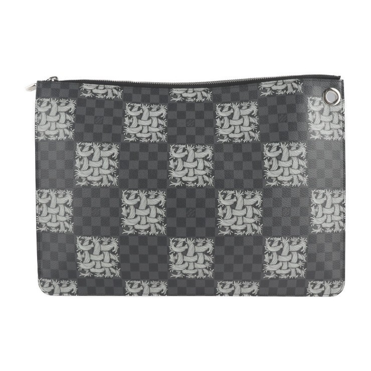 LOUIS VUITTON Pochette Jour GM Christopher Nemes Damier Graphite Authenticied F