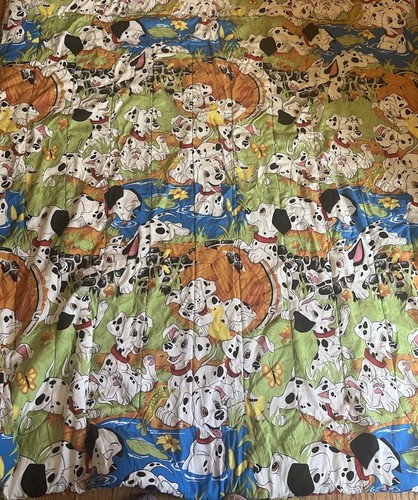 Disney 101 Dalmatians Full Bed Comforter Reversible Bedding Vtg 1990s - Picture 4 of 6
