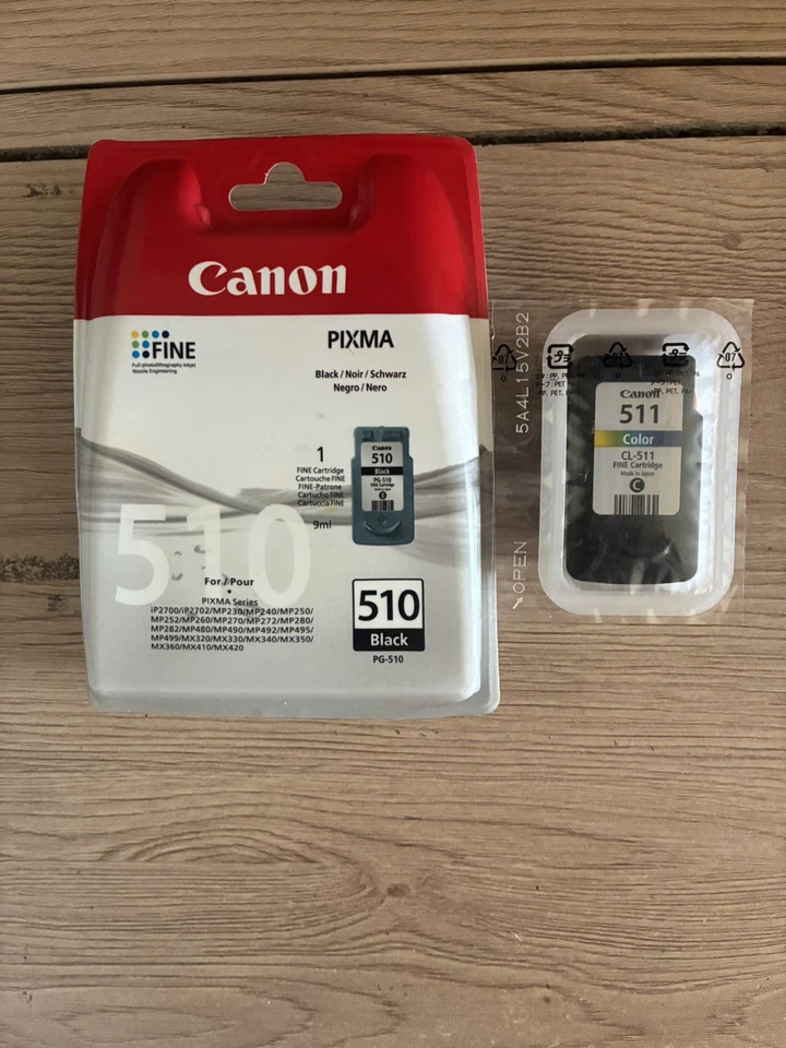 CARTOUCHES D’ENCRE CANON PG-510 + CL-511 - Photo 1/4