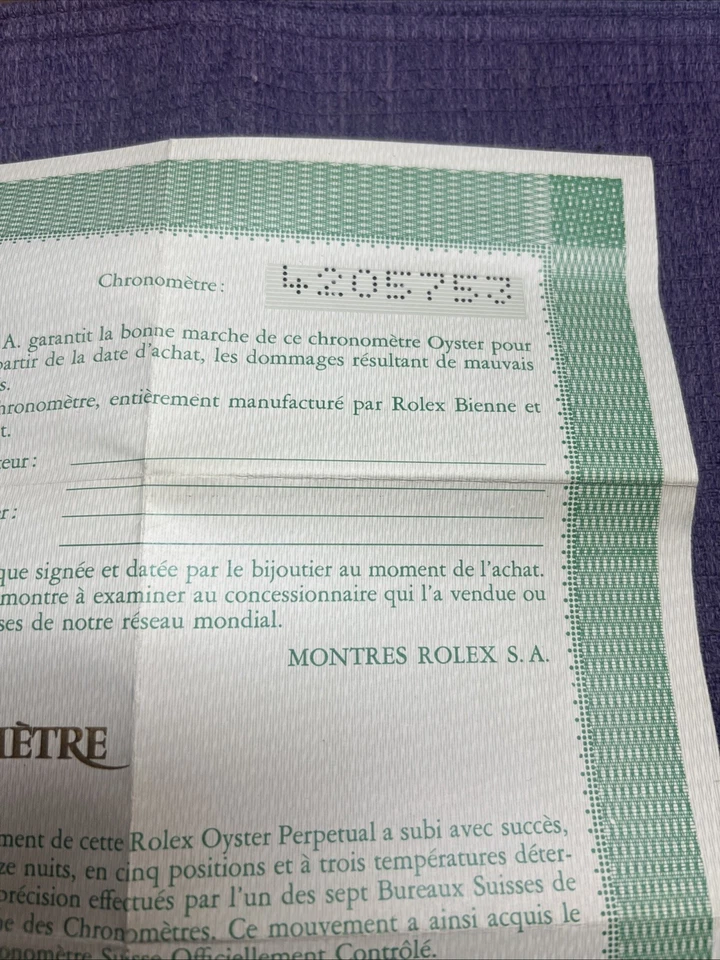 Rolex Certificado Garantía Garantía 420x x x x Foto 4 de 4