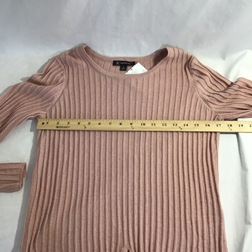 Nuevo Suéter INC Anudado Manga Larga Rosa Pastel Para Mujer Pequeño - Imagen 7 de 8