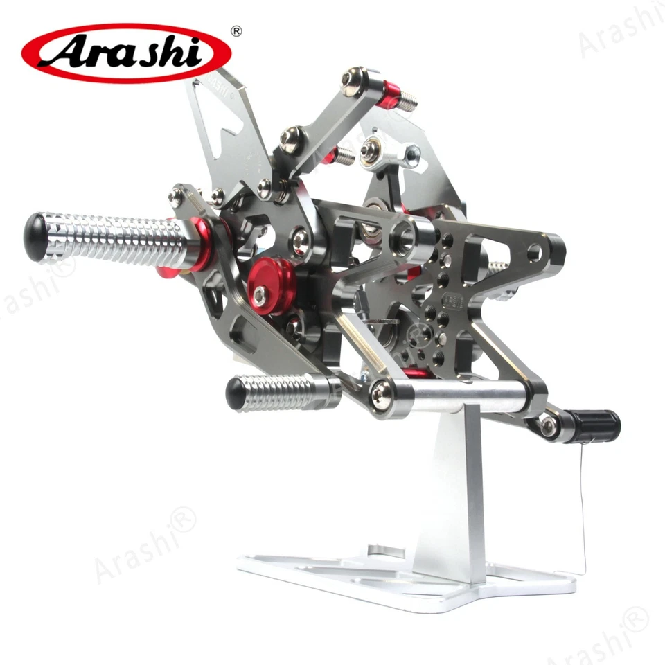 For Triumph Daytona 675R 675 R 2013 - 2018 Arashi Adjustable Footrest Rearsets - Image 3 of 4