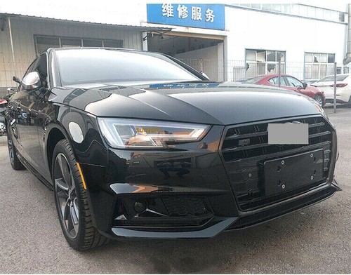 For Audi A4 B9 S4 2017 2018 2019 Front Bumper Grill Fog Light Lamp Cover Grilles - Imagen 6 de 6