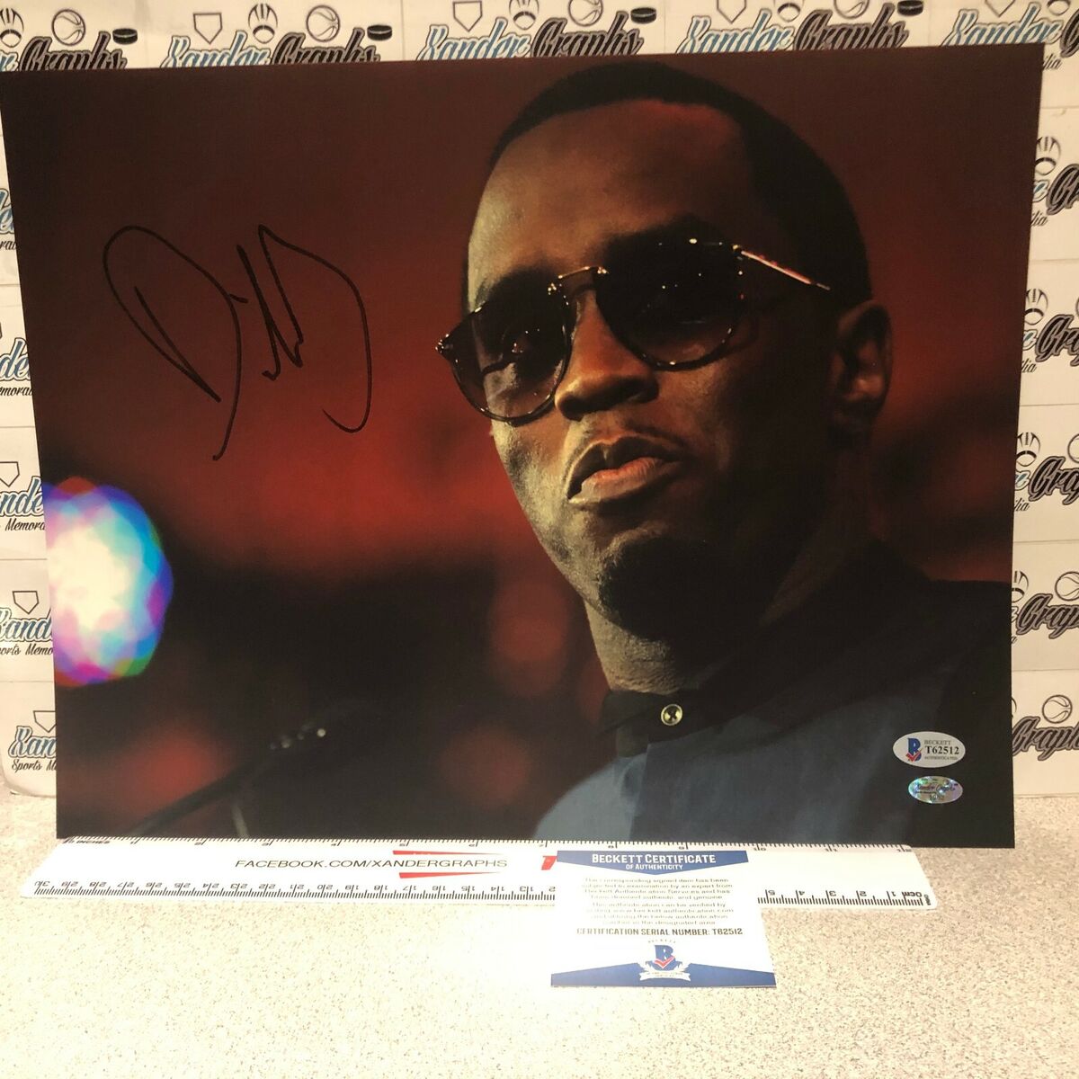 SEAN COMBS P. DIDDY PUFF DADDY SIGNED AUTOGRAPHED 8X10 PHOTO RAP LEGEND BAS  COA