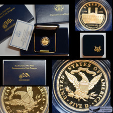 2006 S, $5 Gold San Francisco Old Mint Commemorative, Orig. Box and Papers C8137