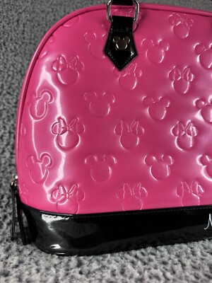 LOUNGEFLY DISNEY MINNIE LOVES MICKEY LARGE DOME BOWLER BAG  display picture 2
