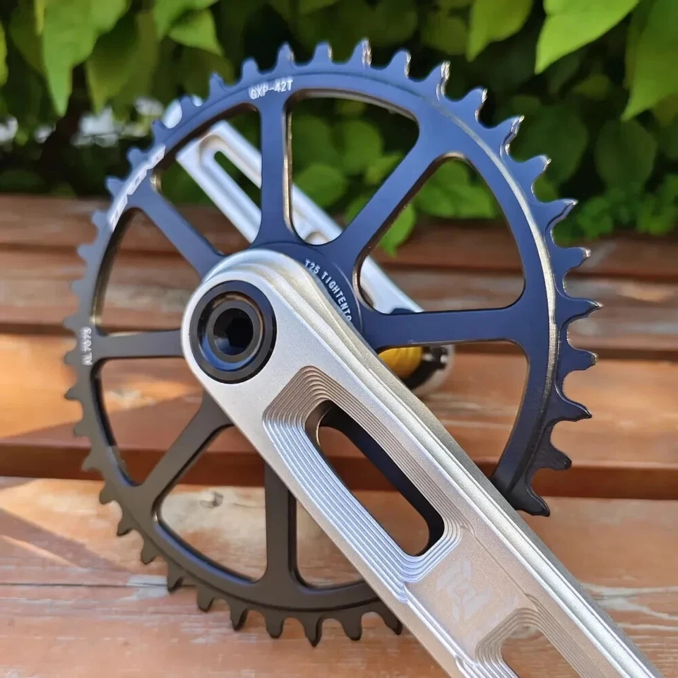 165/170/175mm Gravel Folding Road Bike Crank 40-48T Sprocket Integrated Crankset - Image 3 of 4