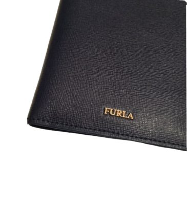 Porte-Passeport / Porte-Cartes FURLA "Linda" En Cuir - Couleur Marine (Navy) - NEUF Avec Étui
