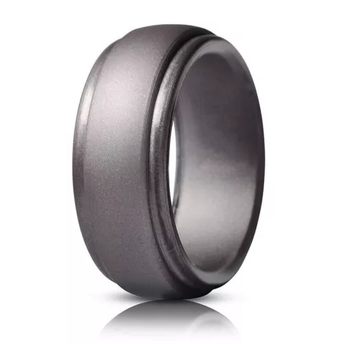 Schwarz Silikon Ring Gummi Ehering flexibel für Männer Training Männer Lifestyle - Bild 21 von 46