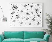 Wall Decal Christmas Snowflake Set Decal Holiday Sticker Vinyl Home Design MA332