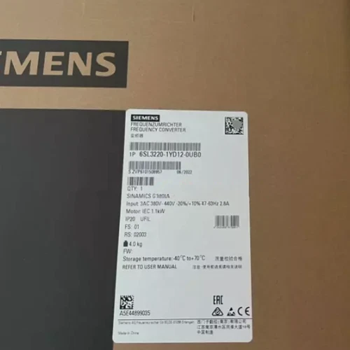 6SL3220-1YD12-0UB0 SIEMENS SINAMICS G120X Frequency Converter 6SL3220-1YD12-0UB0