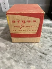 Vintage Argus Previewer For Color Slides With Original Box