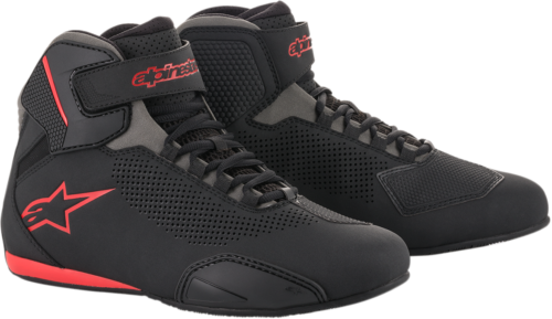 Size 11 Alpinestars Sektor Vented Street Shoes Black//Gray//Red
