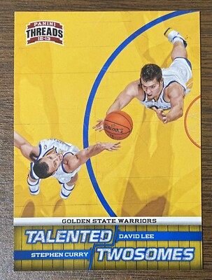 STEPHEN CURRY & DAVID LEE 2012-13 PANINI THREADS TALENTED TWOSOMES INSERT # 11
