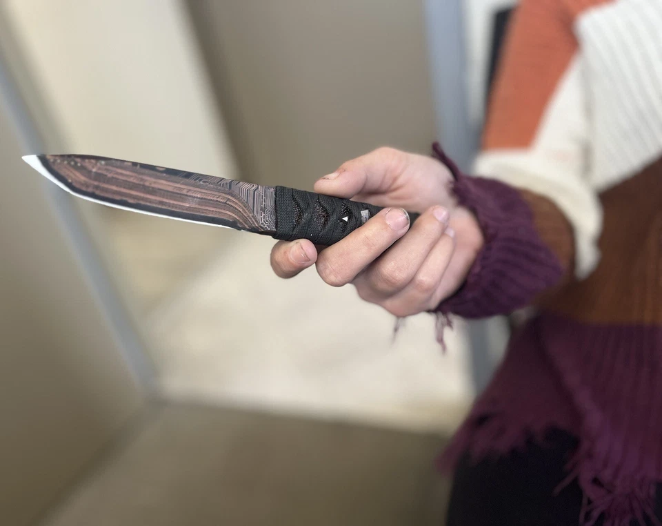 Warren Thomas Knives Custom Ceramic / Circuit Board Tanto NEW NUMBER 1 RARE! - Image 2 of 4