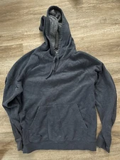 Tek Gear Ultrasoft Fleece Pullover Hoodie Heather Blue Medium M New