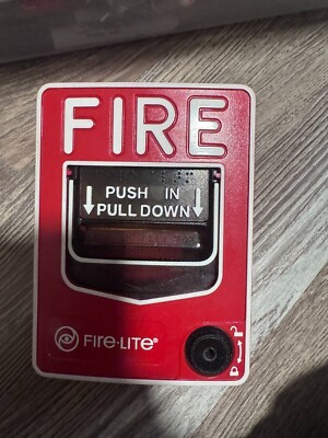 Fire-Lite BG-12 Manual Fire Pull, Dual Action No Key Provided