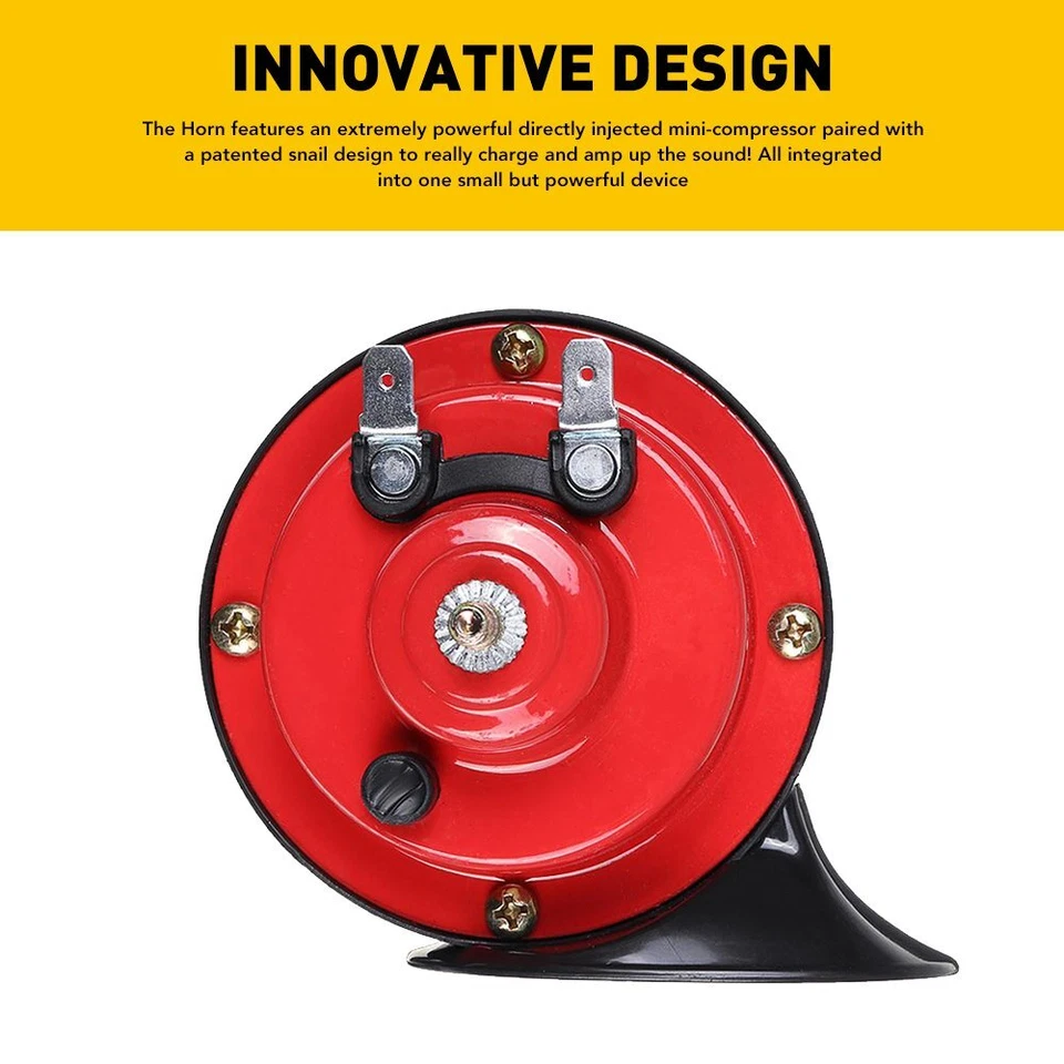Silbato eléctrico Universal Loud 300DB tono bocina 12V apto para coche camión barco tren Foto 4 de 4