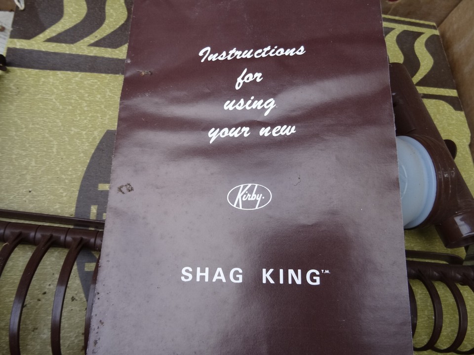 Vintage Kirby Classic Vacuum Cleaner Brown Accessories Attachments