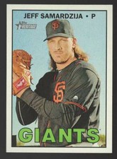 JEFF SAMARDZIJA 2016 Topps Heritage High Number SP #724 Base Shortprint Giants