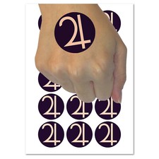 Astronomy Jupiter Astrology Planet Symbol Temporary Tattoo Water Resistant Set