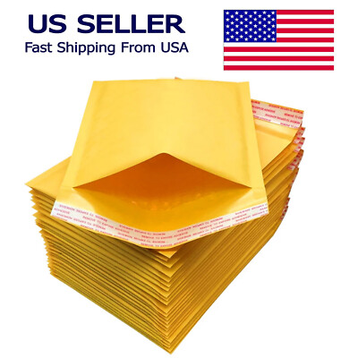 7.25'' x 11'' Kraft Self Seal Bubble Mailer Padded Envelope  #1 100,250, 500,1000