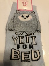 Girls’ Justice YETI For BED Socks ~ Two Pairs! Size: S/M NWT
